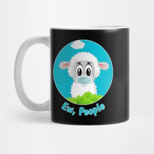 ew people masked sheep Baby Sheep Mug